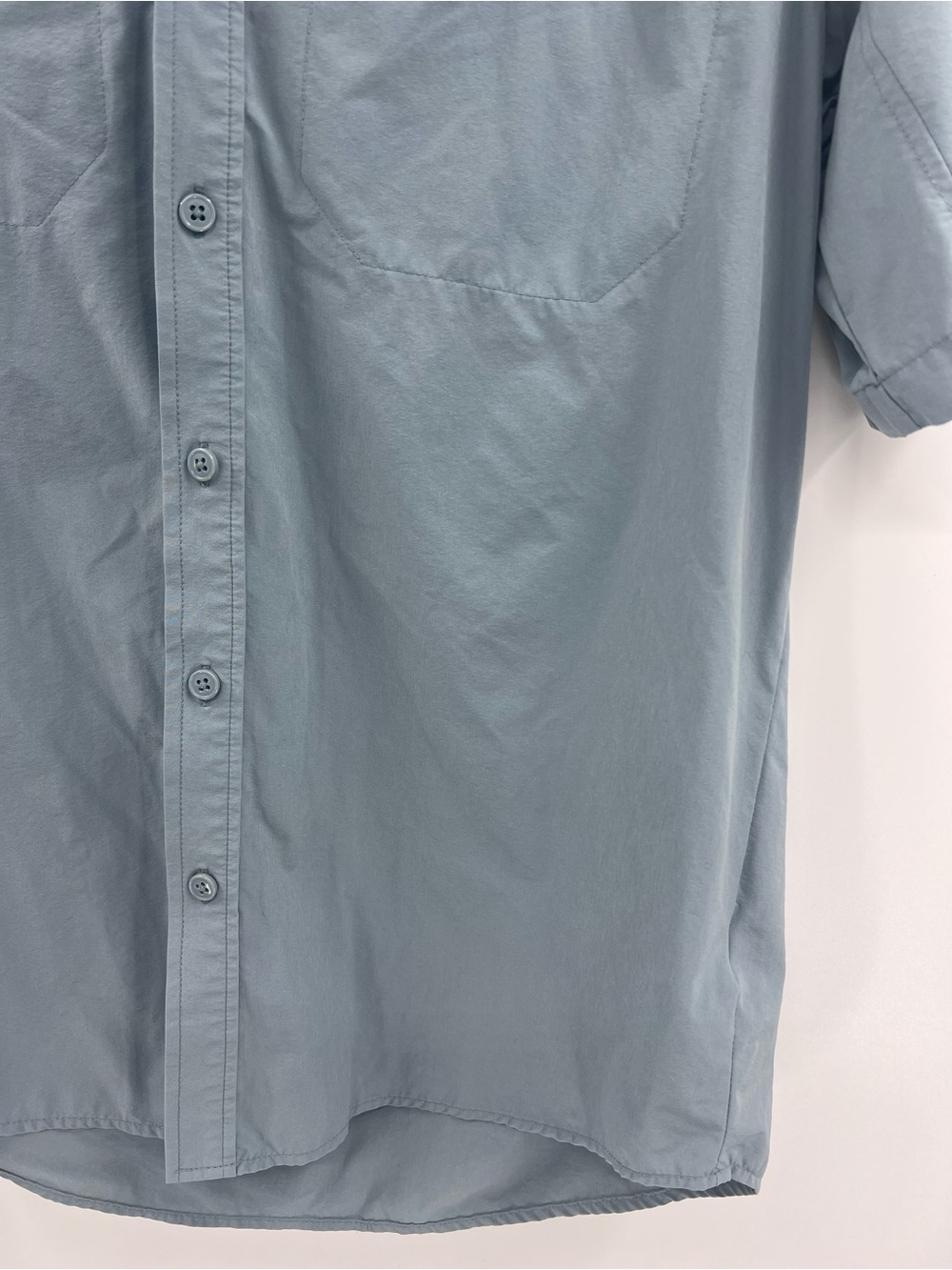 Columbia Omni-Shade Sun Protection Fishing Shirt Blue Large - Picture 4 of 8
